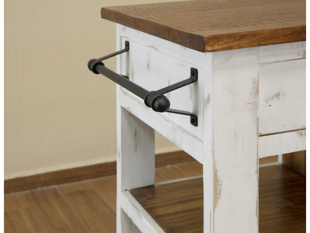 1 Drawer 1 Mesh Door Kitchen Island - image 5
