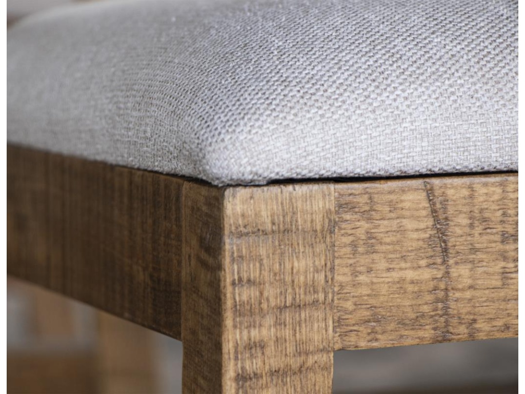 Upholstered Seat Wooden Chair - image 4