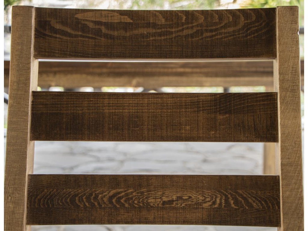 Upholstered Seat Wooden Chair - image 5