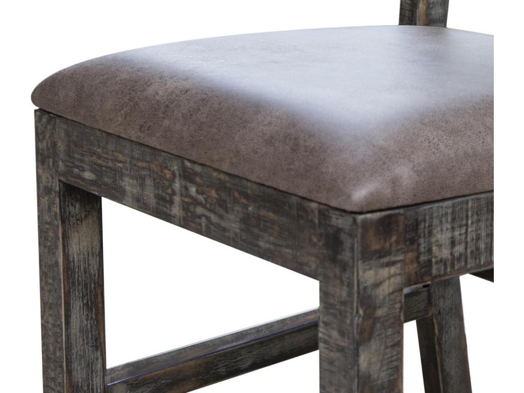 Upholstered Faux Leather Seat Chair - image 4