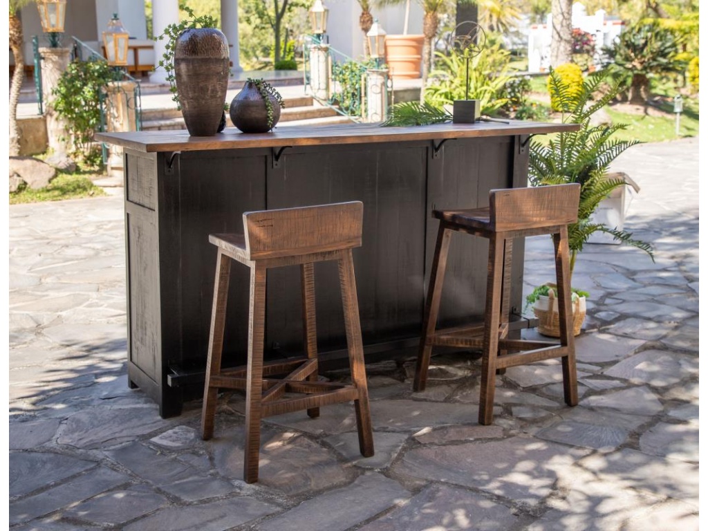 30" Wooden Stool - image 1