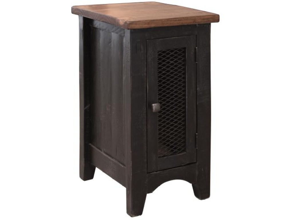 1 Metal Mesh Door Chairside Table - main image