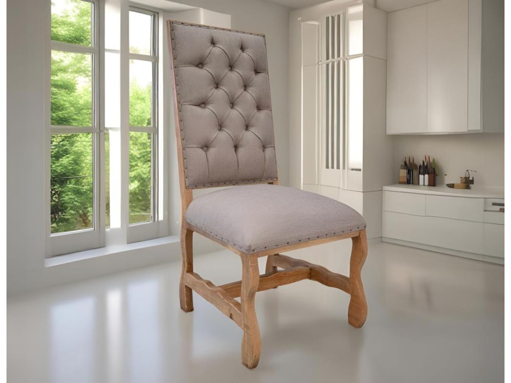 Tufted Backrest Upholstered Chair - image 1