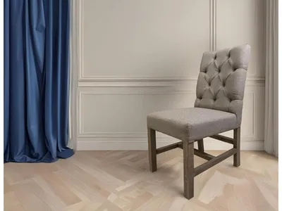 Tufted Backrest Upholstered Chair