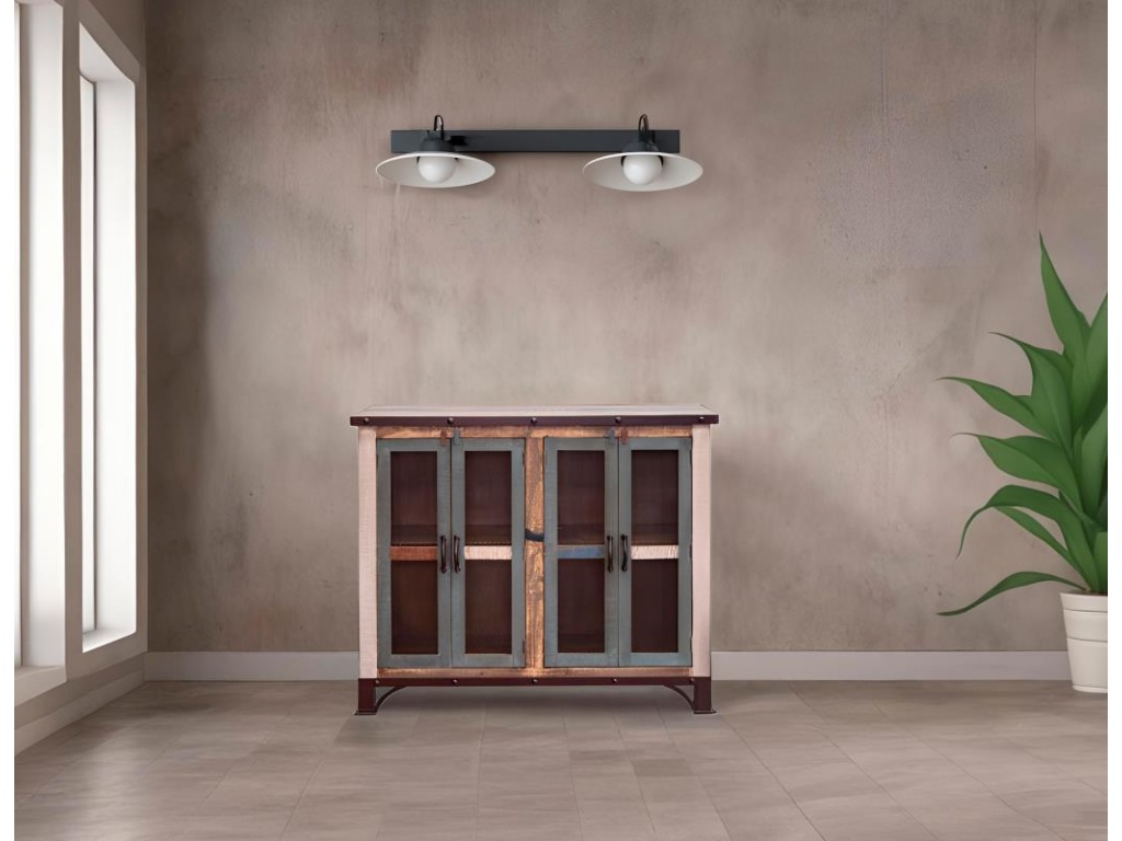 4 Iron Mesh Door 48" Console - image 1