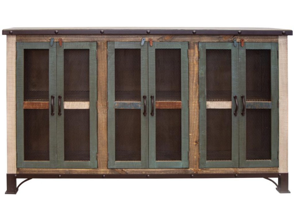 6 Iron Mesh Door 71" Console - main image