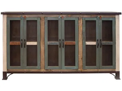 6 Iron Mesh Door 71" Console