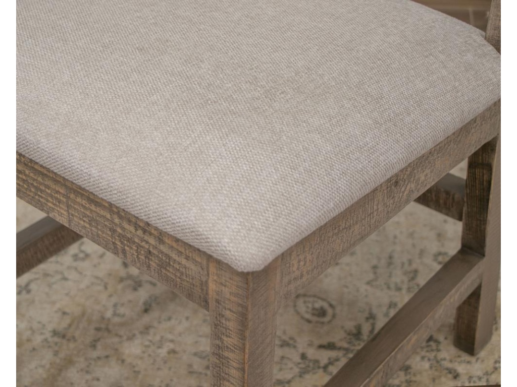 Upholstered Seat Wooden Chair - image 3
