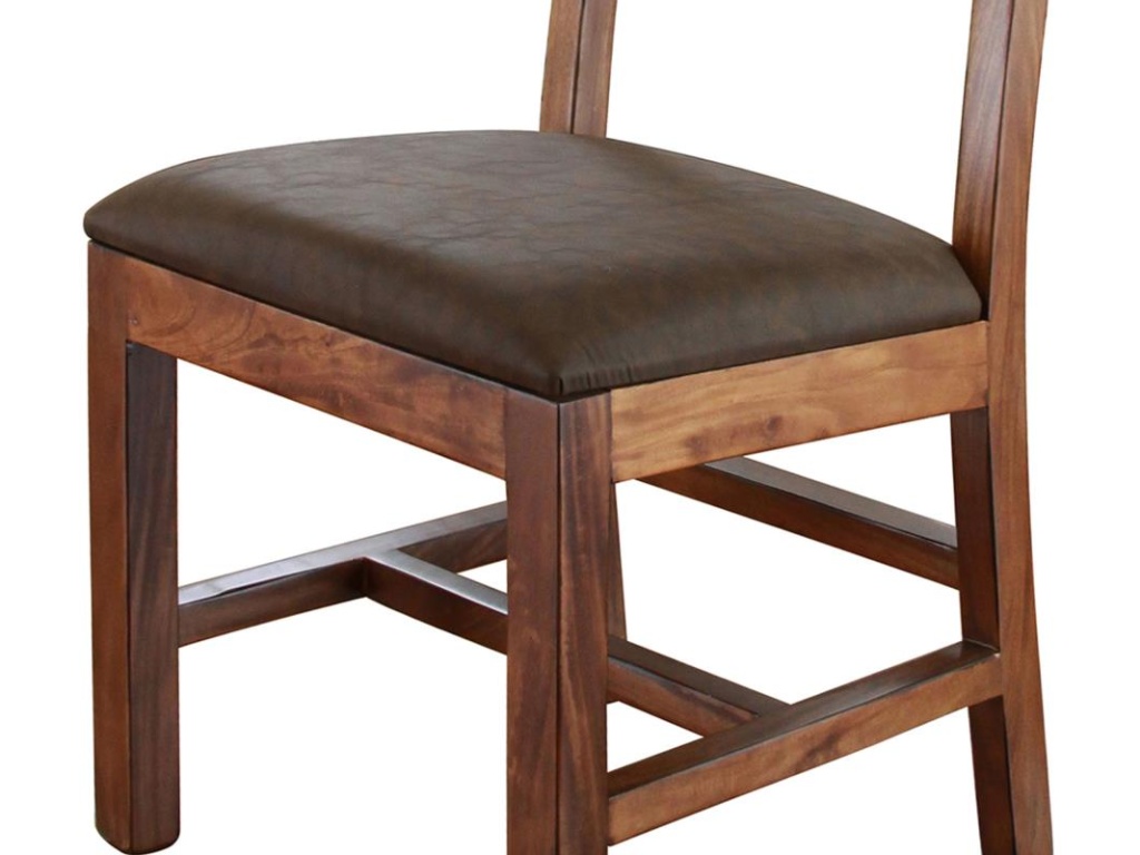 Upholstered Seat Wooden Chair - image 2
