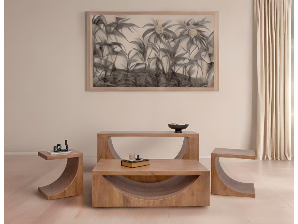 Wooden Cocktail Table - image 1