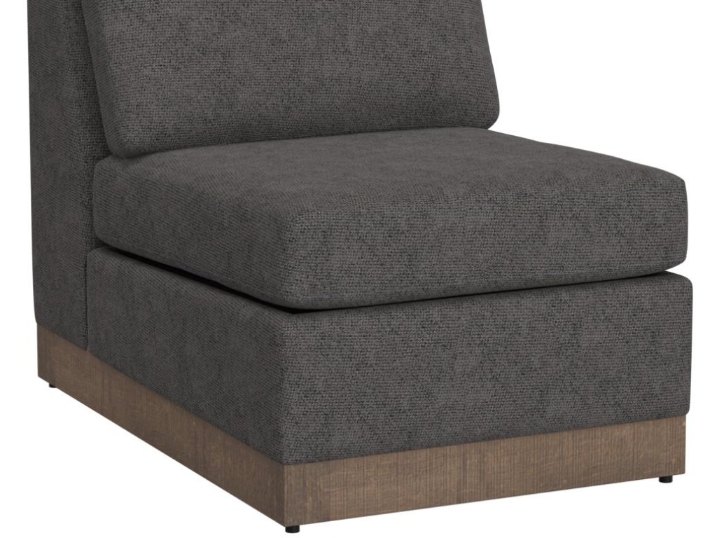 Wooden Frame & Base, Armless Chair - image 2