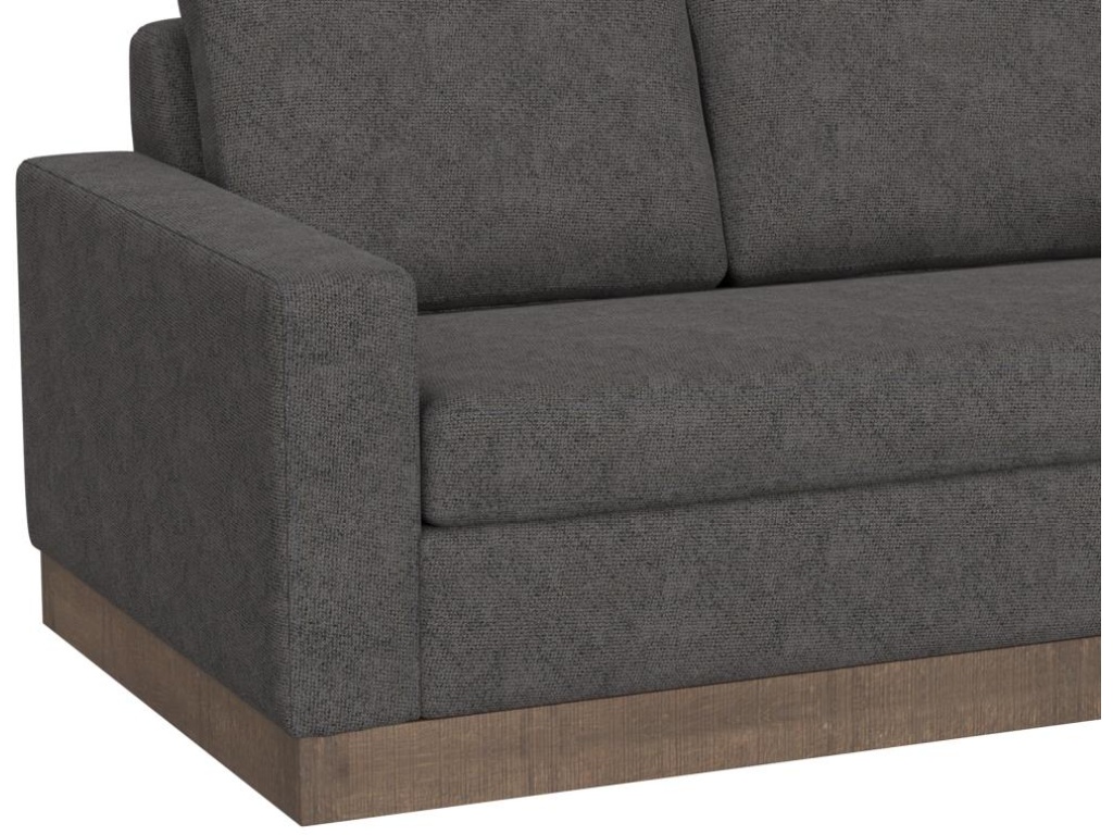 Wooden Frame & Base, Sectional Left-Arm Loveseat - image 2