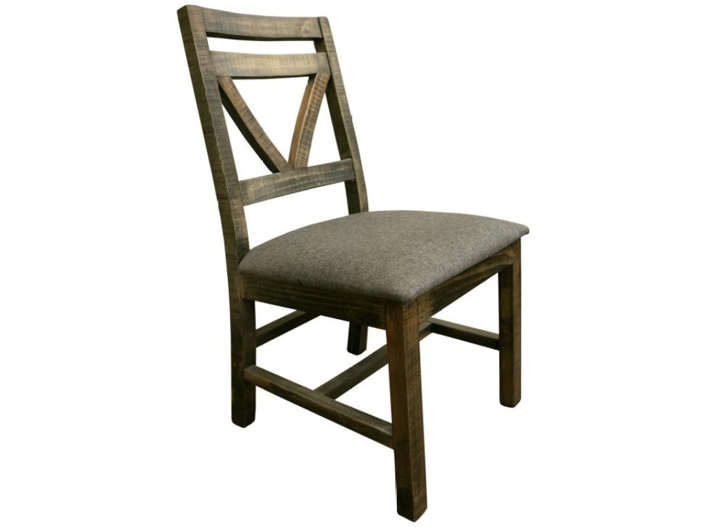 Upholstered Seat Wooden Chair - main image