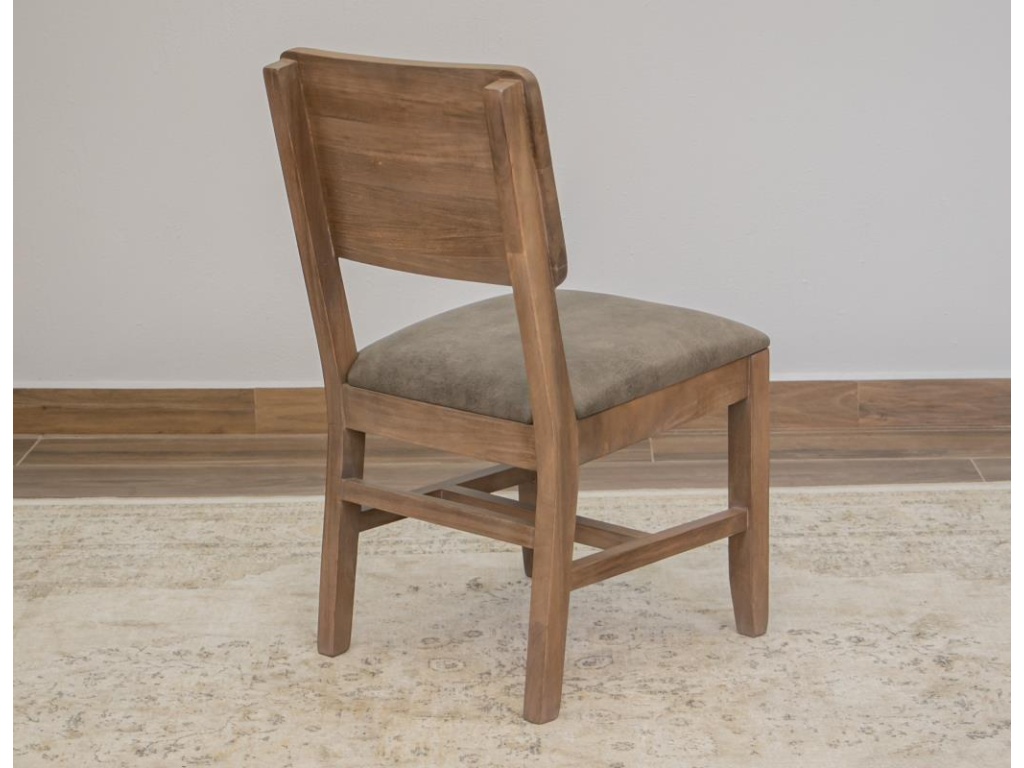 Upholstered Seat Wooden Chair - image 9