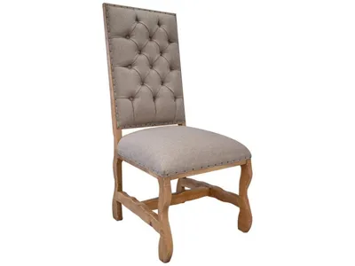 Tufted Backrest Upholstered Chair