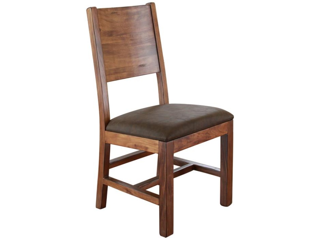 Upholstered Seat Wooden Chair - main image