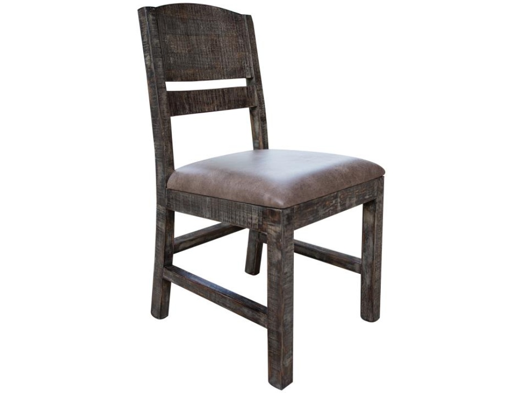 Upholstered Faux Leather Seat Chair - main image