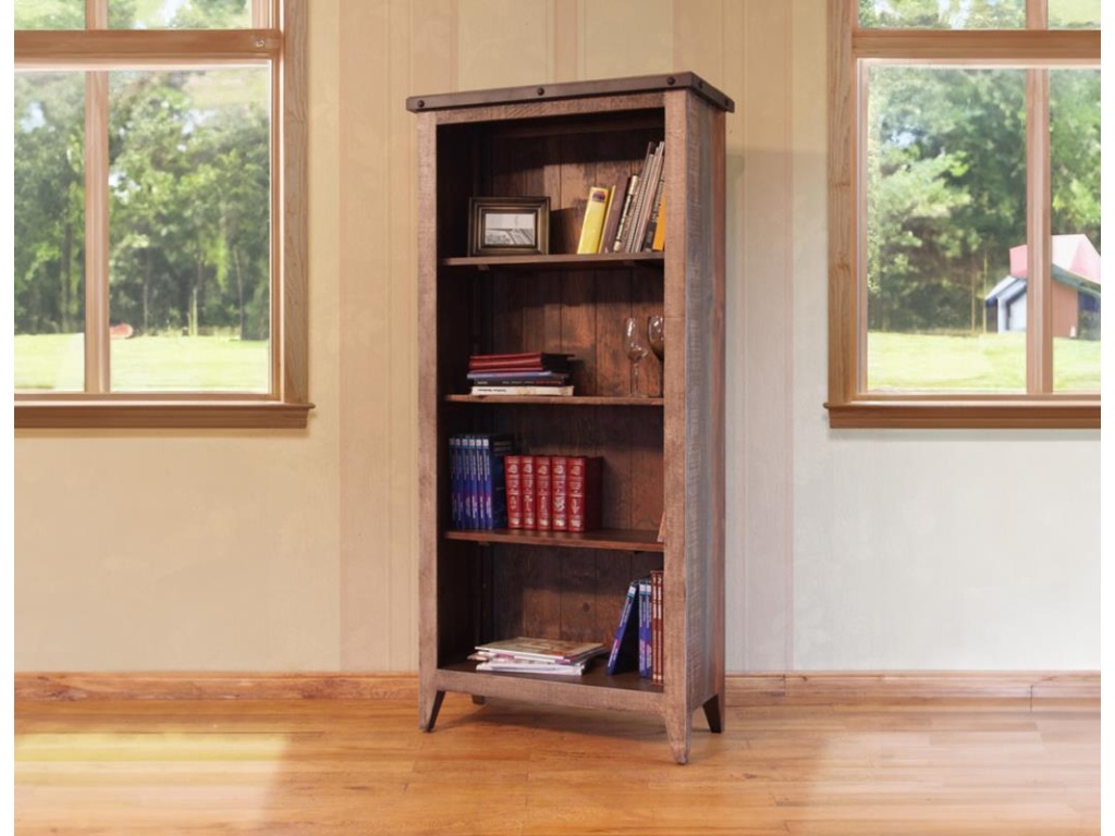 Bookcase, 12 Different Positions Available for Shelves (1 Middle Fixed Shelf + 2) - image 2