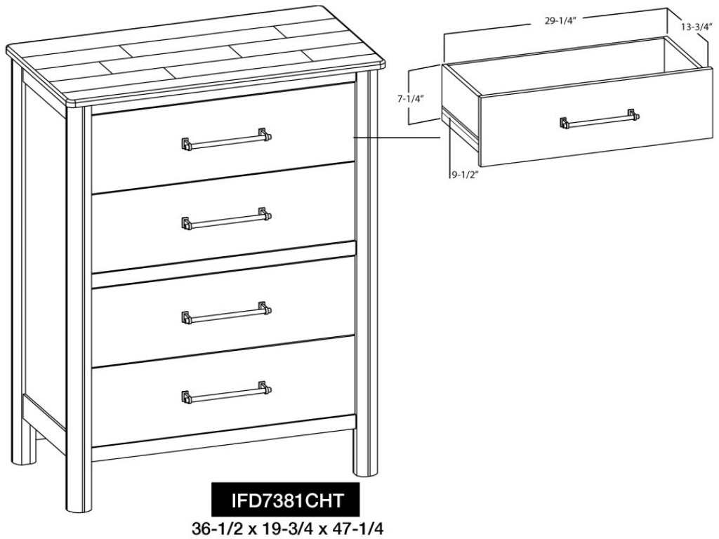 4 Drawer Chest - image 5