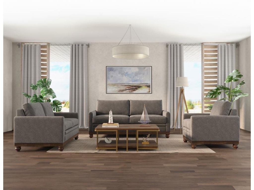 Wooden Frame & Base, Loveseat - image 1