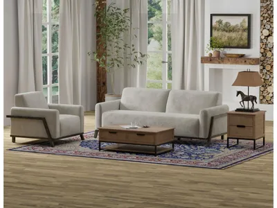 Wooden Frame & Base, Armchair