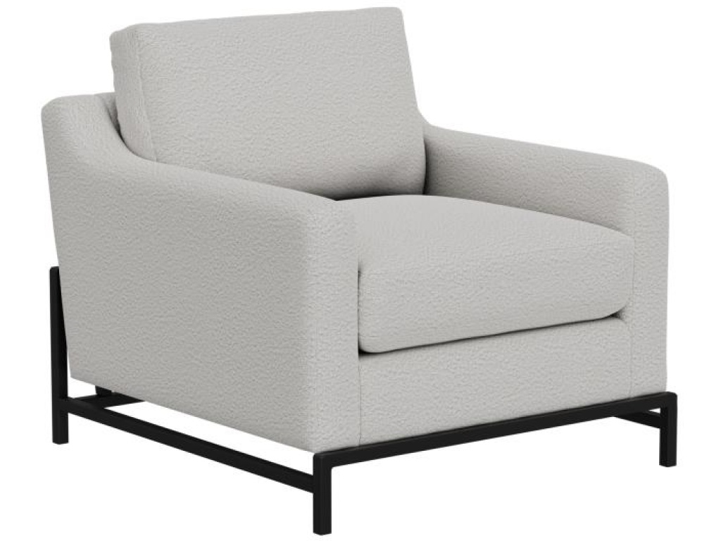 Wooden Frame & Metal Base, Armchair - main image
