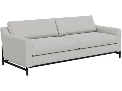 Wooden Frame & Metal Base, Sofa