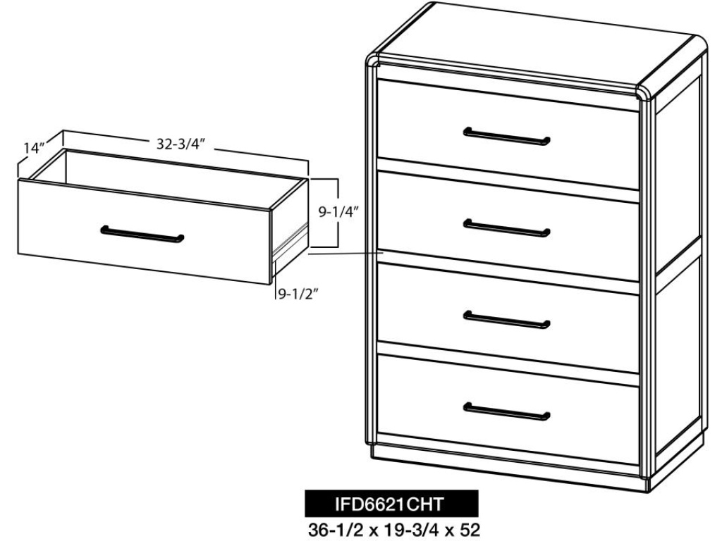 4 Drawer Chest - image 4