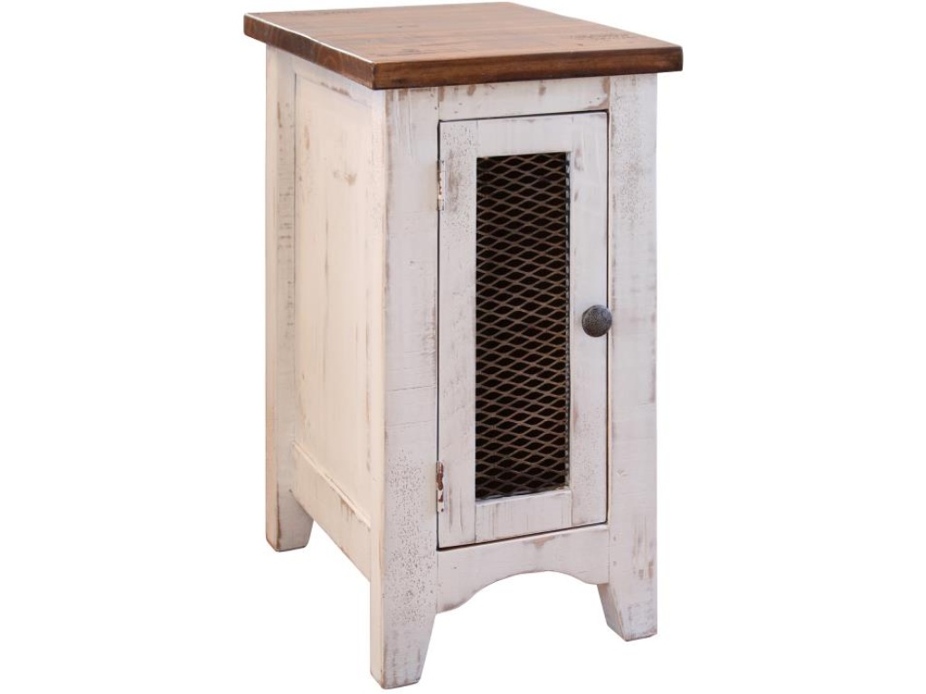 1 Metal Mesh Door Chairside Table - main image