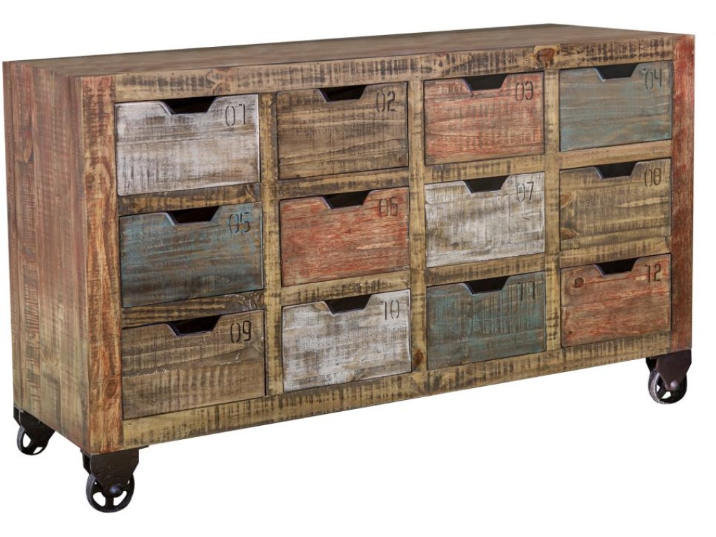 12 Numbered Drawer Console - main image