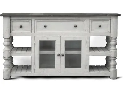 3 Drawer 2 Glass Door 60" TV Stand