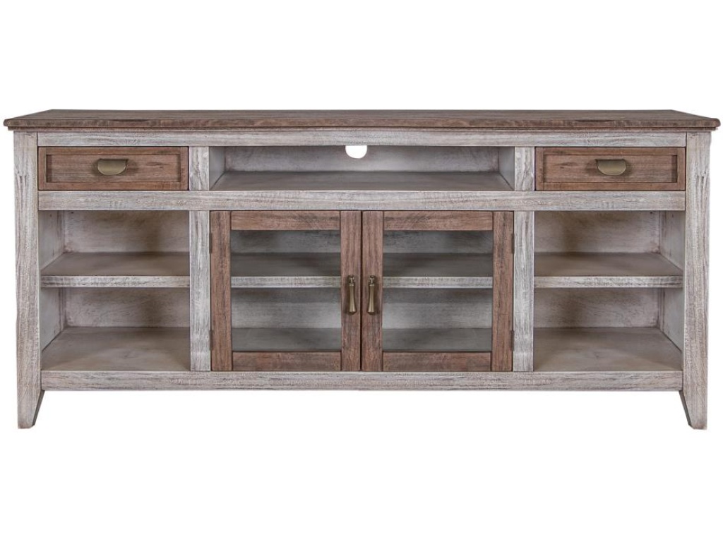 2 Drawer 2 Glass Doors 70" TV Stand - main image