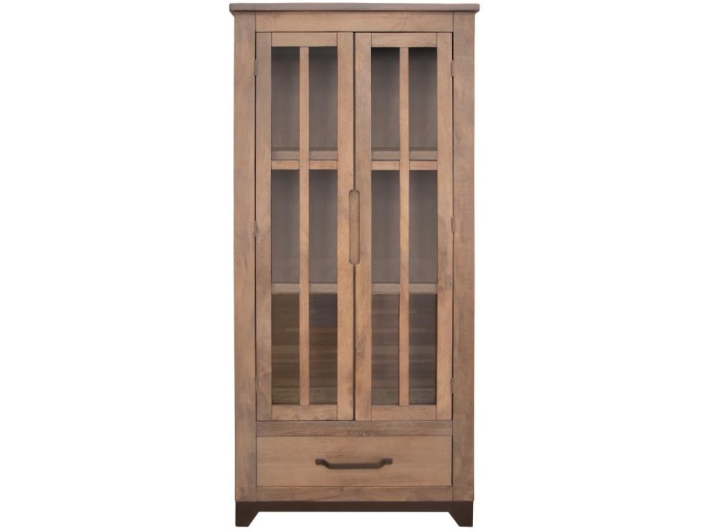 2 Glass Door 1 Drawer Cabinet - image 2