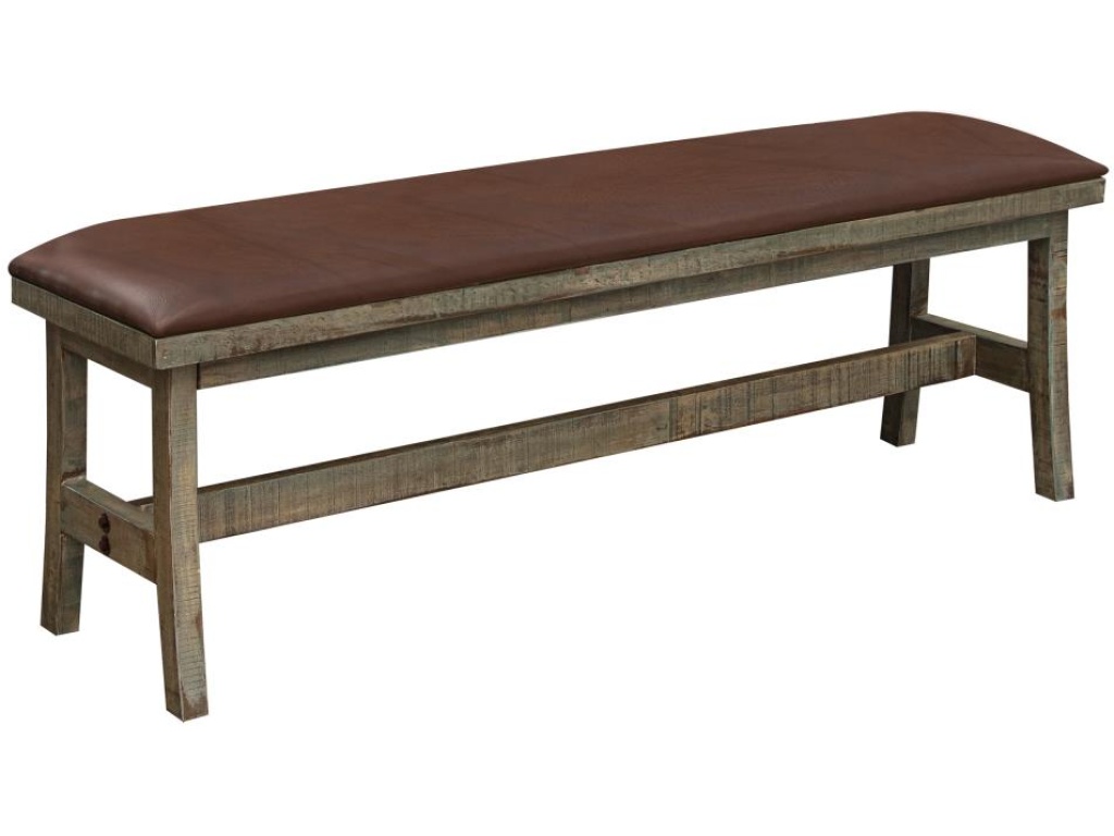Faux Leather Upholstered Seat Bench - main image