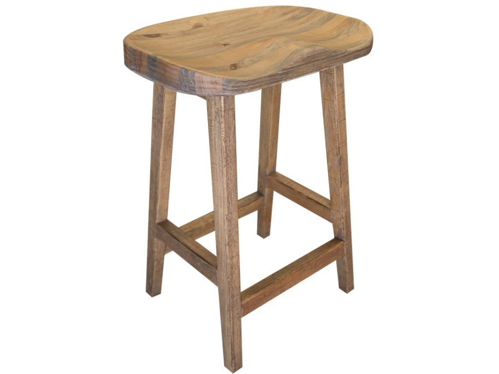 24" Wooden Stool - main image