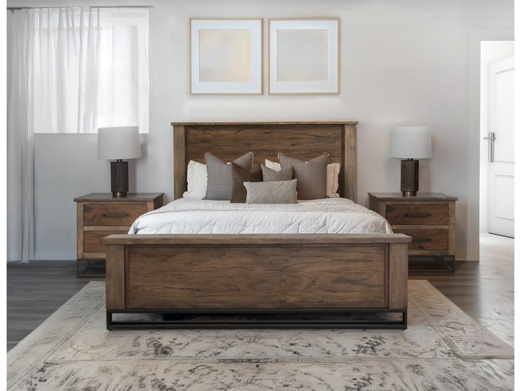 Natural Teca, King Bed - image 2