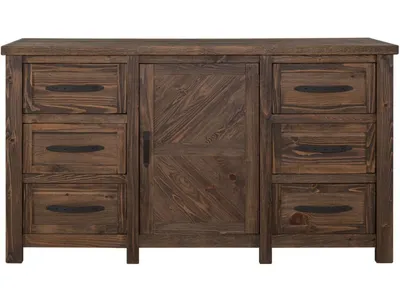6 Drawer & 1 Door, Dresser - Alternative View