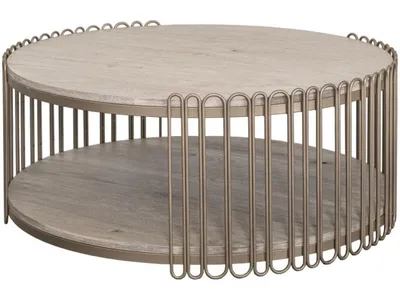 1 Shelf, Round Cocktail Table