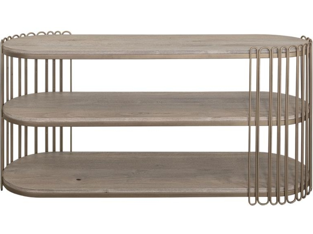 2 Shelves, Oval Sofa Table - image 1