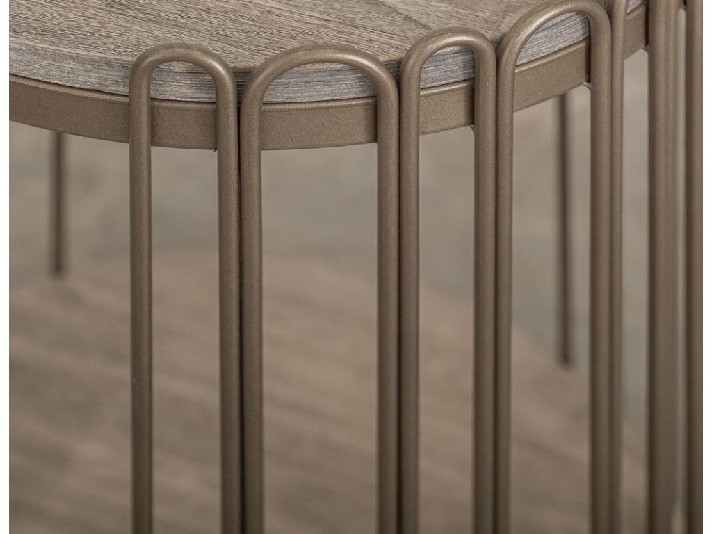 1 Shelf, Round Cocktail Table - image 4