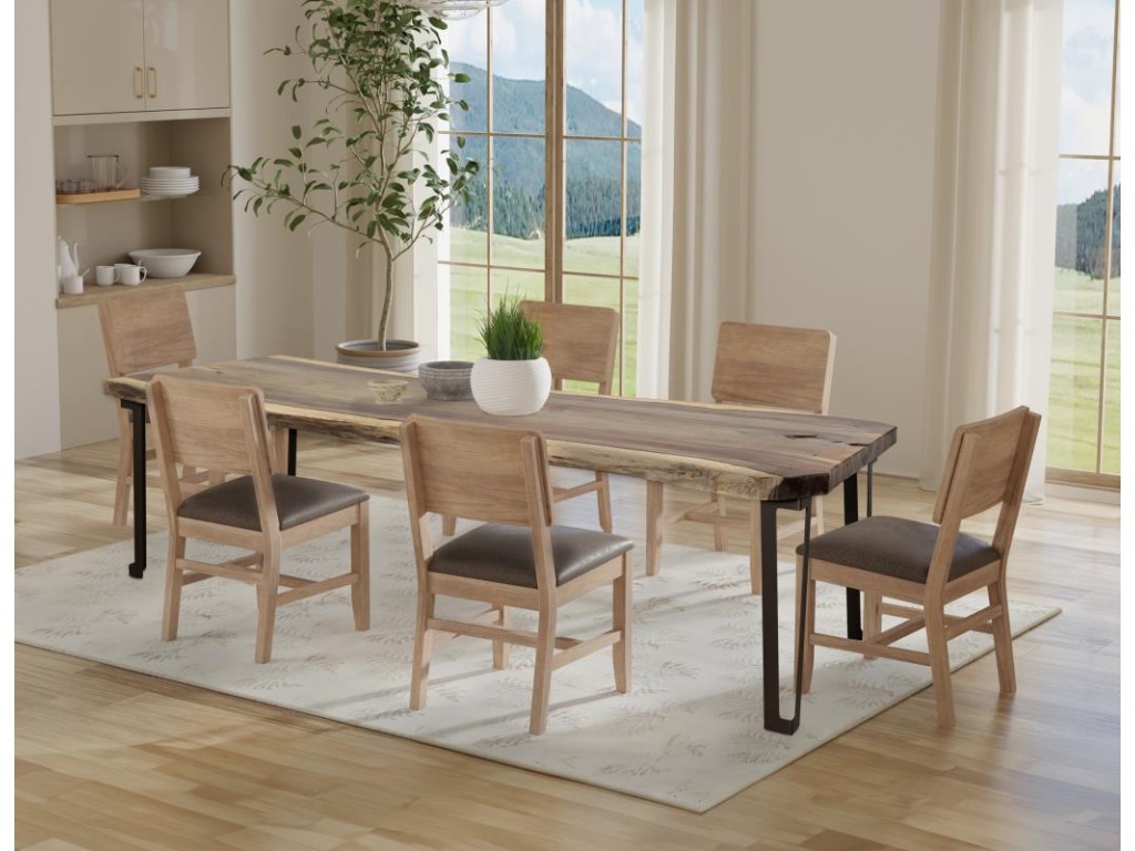 Natural Parota Rectangular Table (Live edge) - image 2