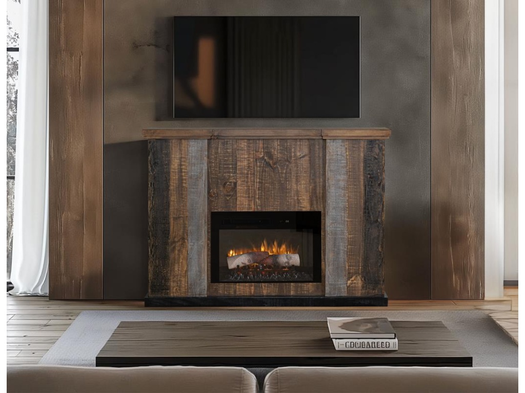 Loft Brown Fireplace Console - image 2