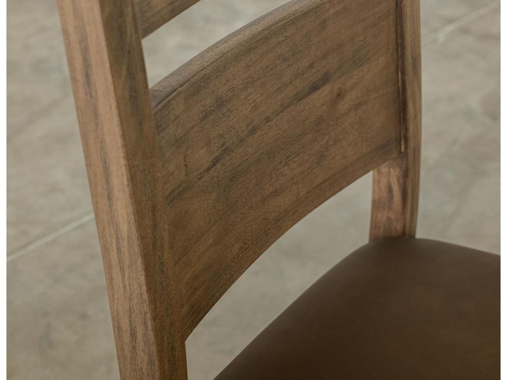 Upholstered Seat Wooden Chair** - image 4