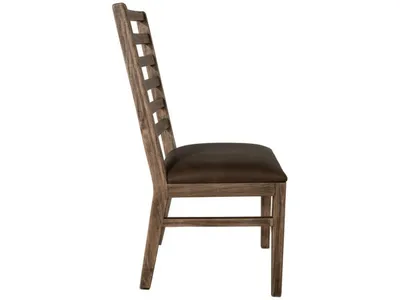 Upholstered Seat Wooden Chair** - Alternative View