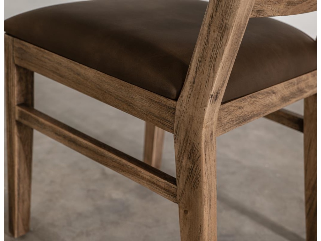 Upholstered Seat Wooden Chair** - image 4