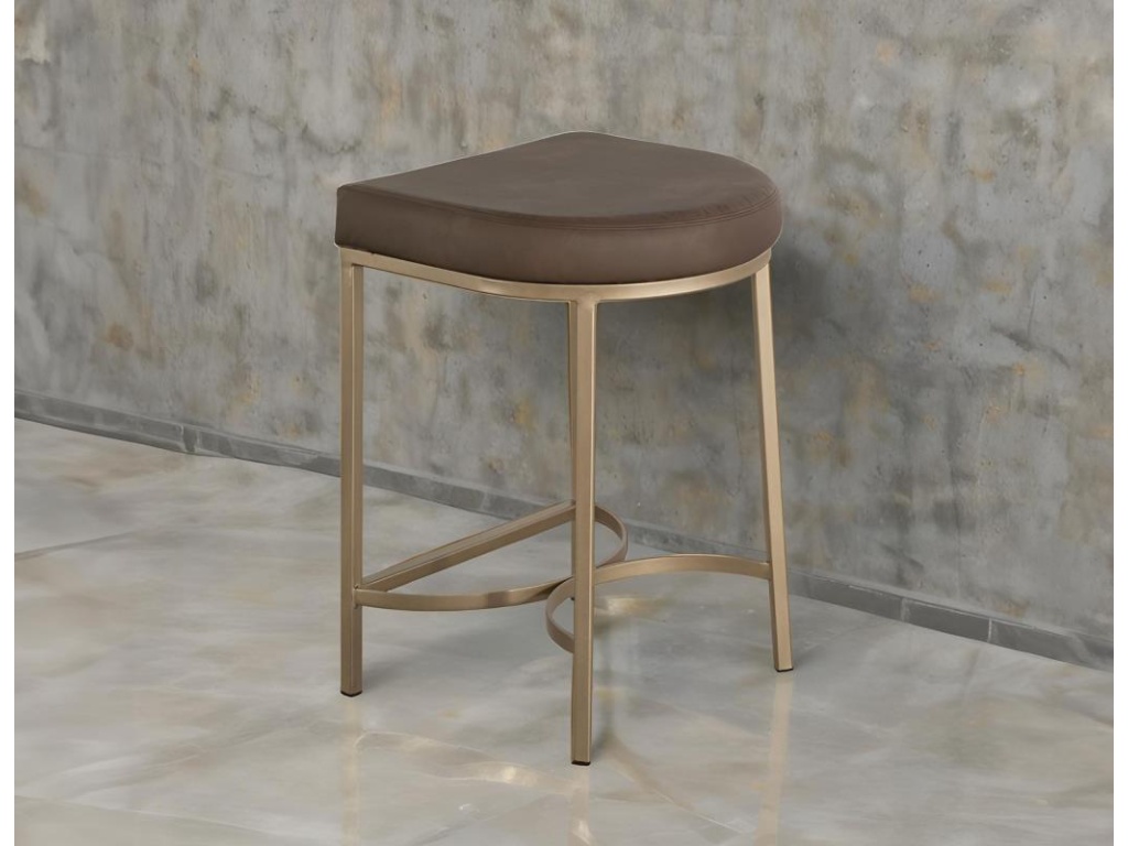 Wooden Frame & Metal Base, 24" Stool - image 1