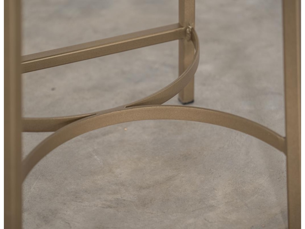 Wooden Frame & Metal Base, 24" Stool - image 2