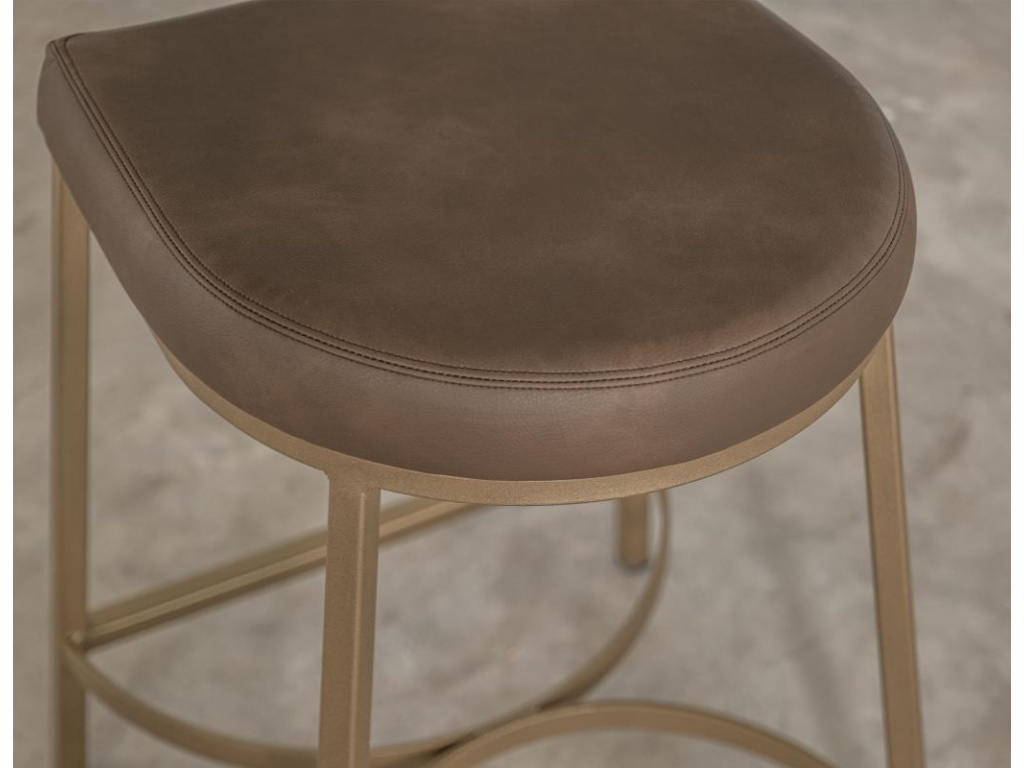 Wooden Frame & Metal Base, 24" Stool - image 3