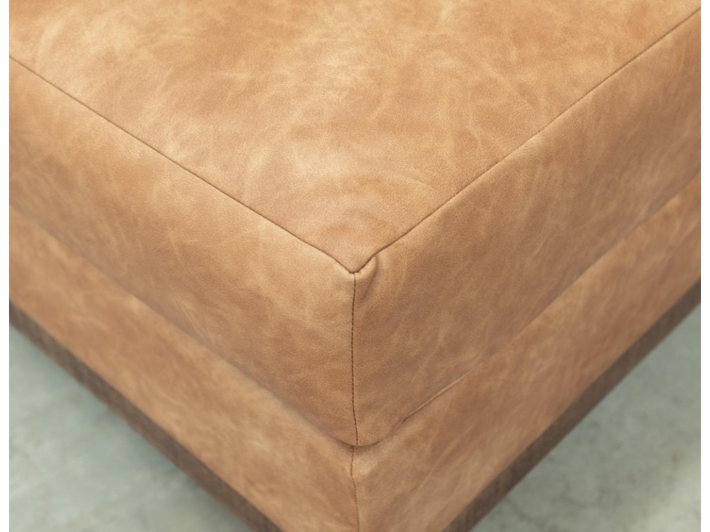 Wooden Frame & Base, Upholstered Square Ottoman - image 3