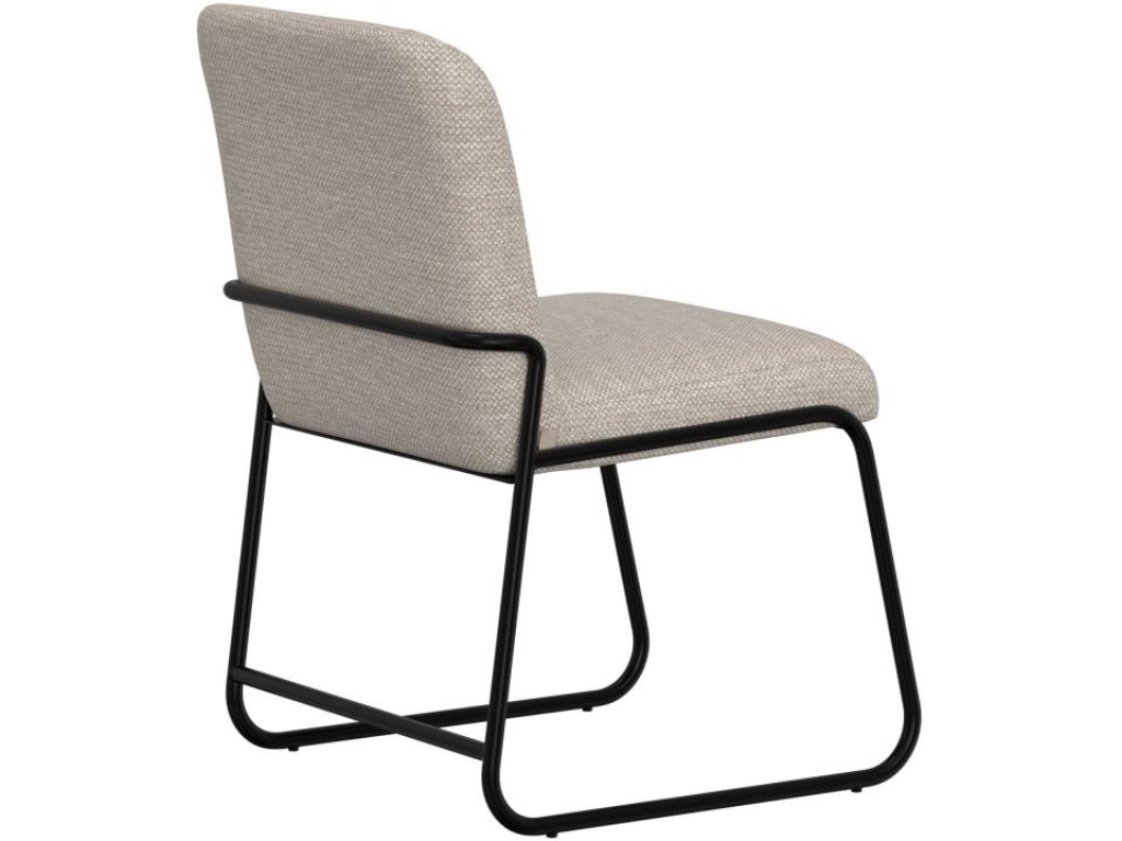 Wooden Frame & Metal Base, Upholstered Chair - image 1
